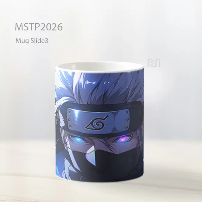 Naruto Kakashi Biru Gelap Mug MSTP2026 - All-side / Desain