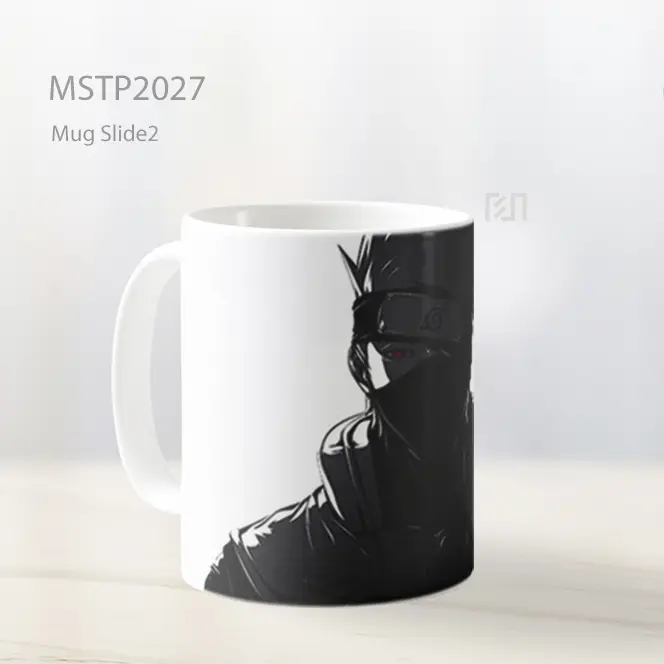 Naruto Kakashi Black Silhouette Mug MSTP2027 - All-side / Desain