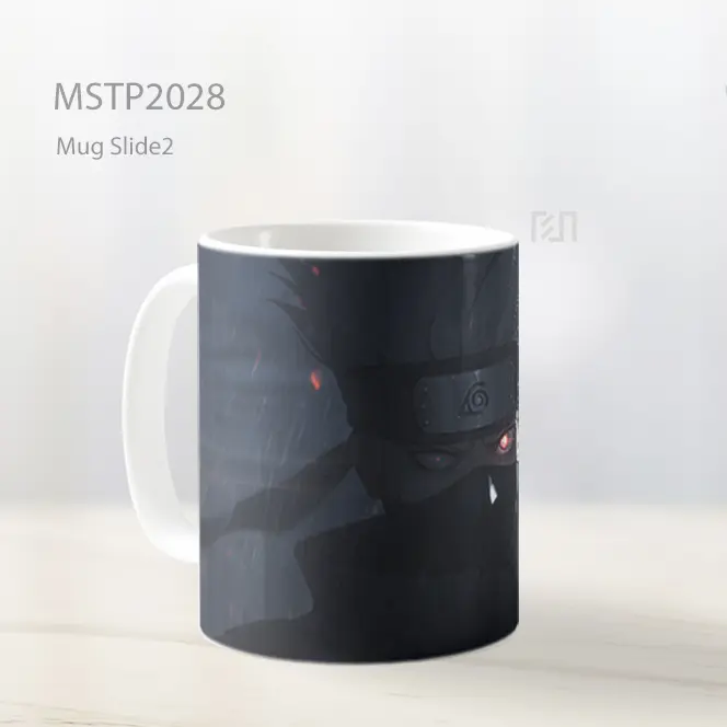 Naruto Kakashi Dengan Mata Merah Gelap Mug MSTP2028 - All-side / Desain