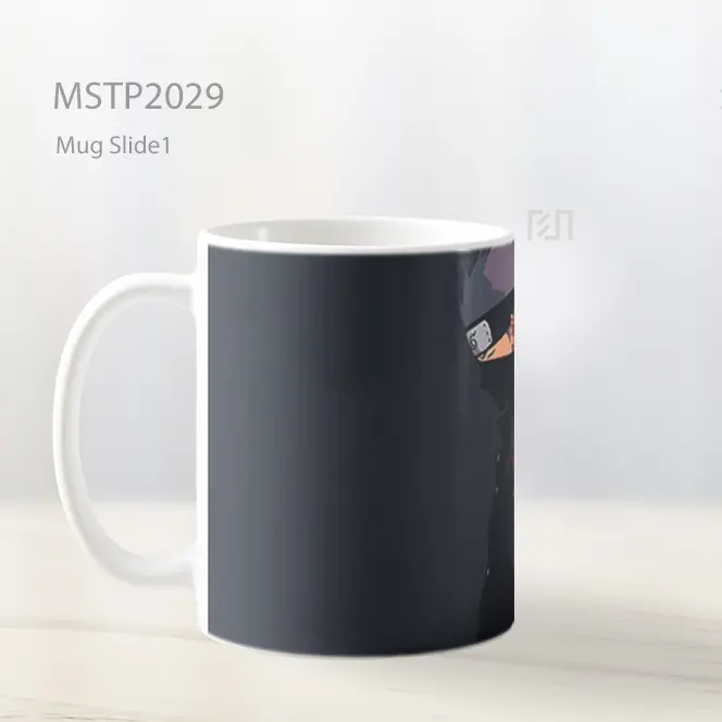 Naruto Kakashi Hatake Abu Abu Minimalis Mug MSTP2029 - All-side / Desain