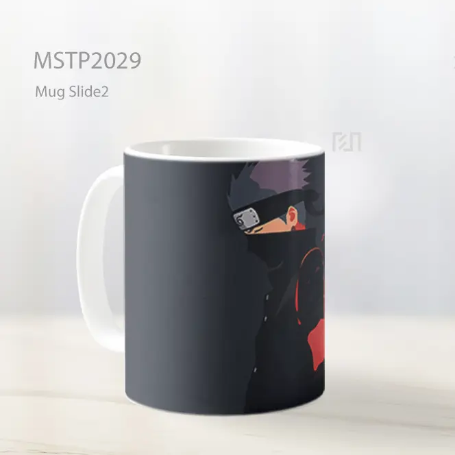 Naruto Kakashi Hatake Abu Abu Minimalis Mug MSTP2029 - All-side / Desain