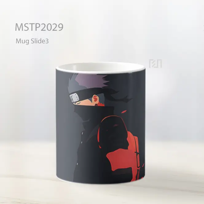 Naruto Kakashi Hatake Abu Abu Minimalis Mug MSTP2029 - All-side / Desain