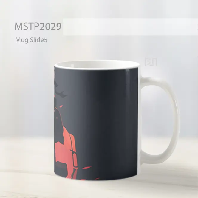 Naruto Kakashi Hatake Abu Abu Minimalis Mug MSTP2029 - All-side / Desain
