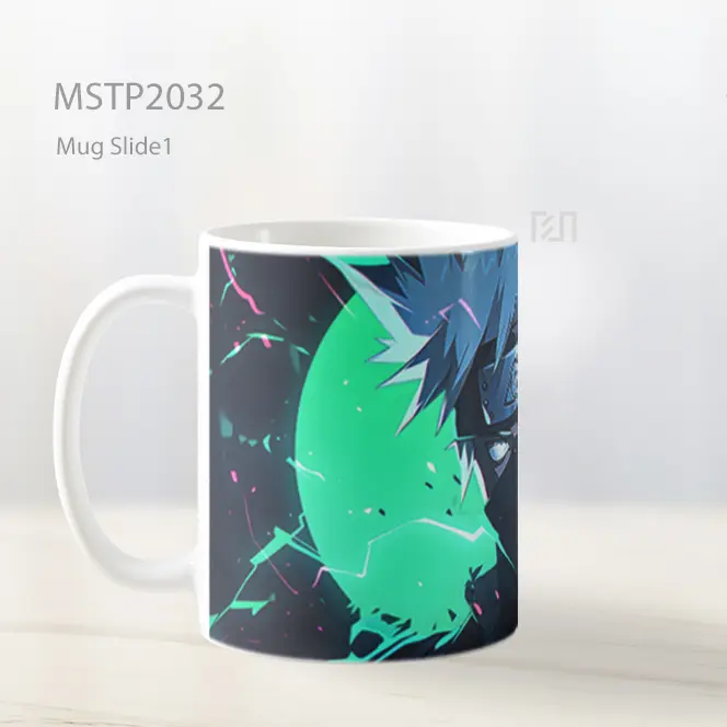 Naruto Kakashi Hatake Bulan Hijau Mug MSTP2032 - All-side / Desain
