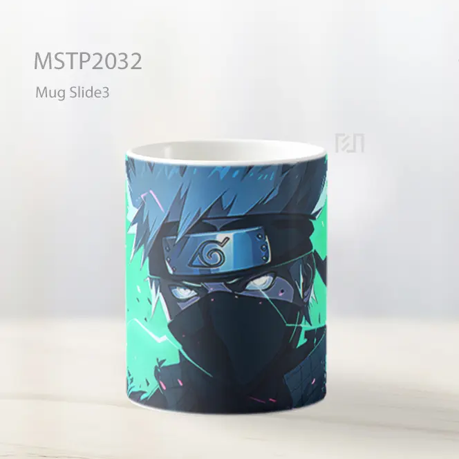 Naruto Kakashi Hatake Bulan Hijau Mug MSTP2032 - All-side / Desain