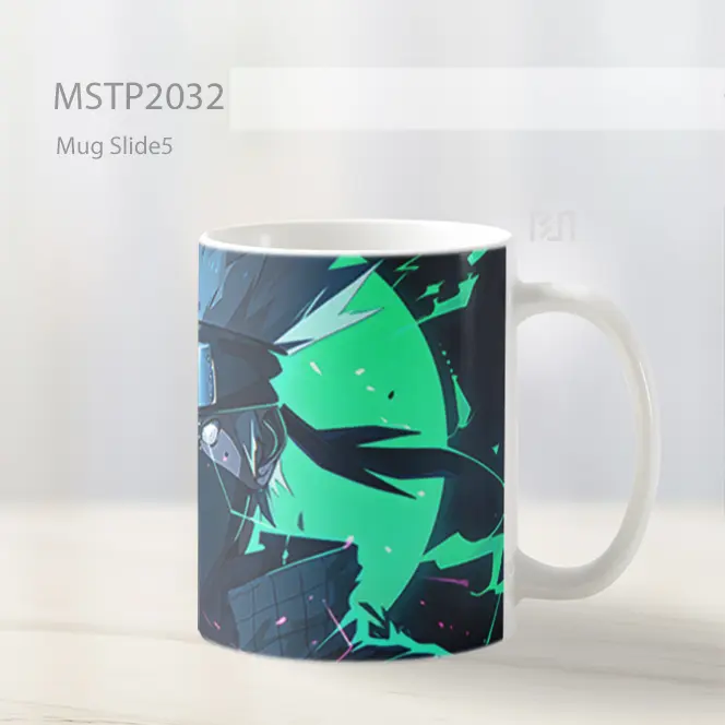 Naruto Kakashi Hatake Bulan Hijau Mug MSTP2032 - All-side / Desain