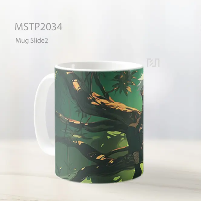 Naruto Kakashi Hatake Di Pohon Mug MSTP2034 - All-side / Desain