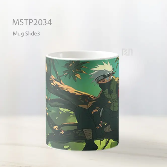 Naruto Kakashi Hatake Di Pohon Mug MSTP2034 - All-side / Desain