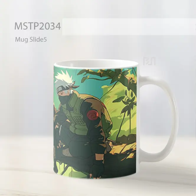 Naruto Kakashi Hatake Di Pohon Mug MSTP2034 - All-side / Desain