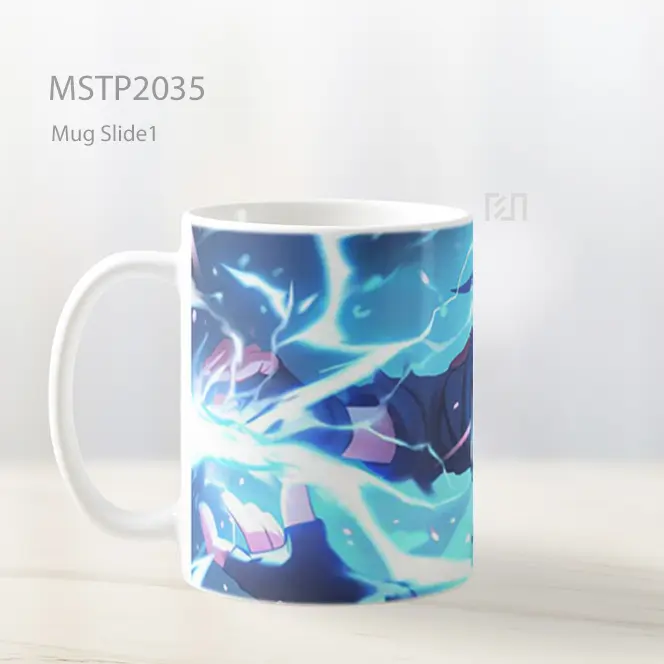 Naruto Kakashi Hatake Kekuatan Raikiri Mug MSTP2035 - Tampak Kiri