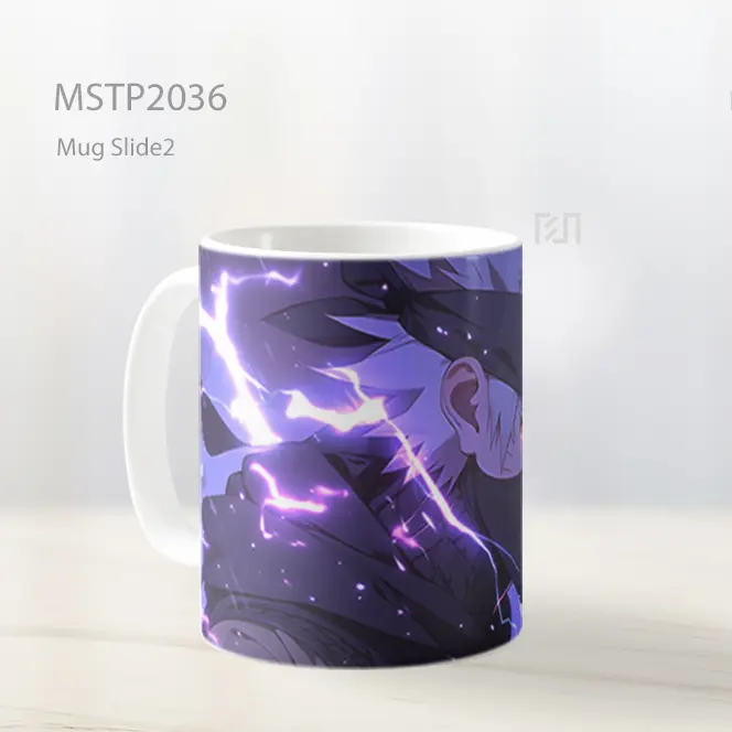 Naruto Kakashi Hatake Petir Ungu Mug MSTP2036 - All-side / Desain