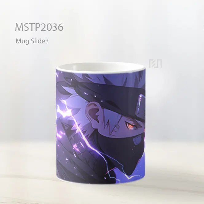 Naruto Kakashi Hatake Petir Ungu Mug MSTP2036 - All-side / Desain