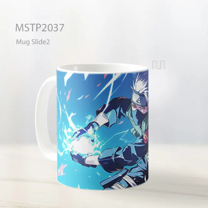 Naruto Kakashi Hatake Rasengan Lightning Release Mug MSTP2037 - All-side / Desain