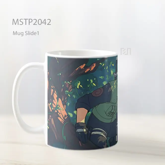 Naruto Kakashi Rambut Putih Mug MSTP2042 - All-side / Desain