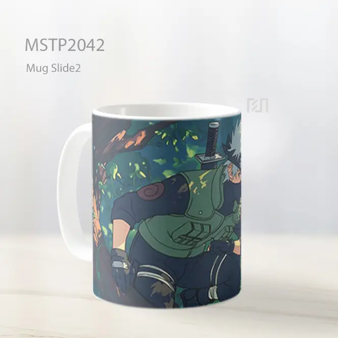 Naruto Kakashi Rambut Putih Mug MSTP2042 - All-side / Desain