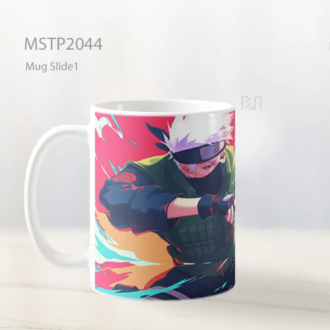 Naruto Kakashi Sikap Bertarung Mug MSTP2044 - All-side / Desain