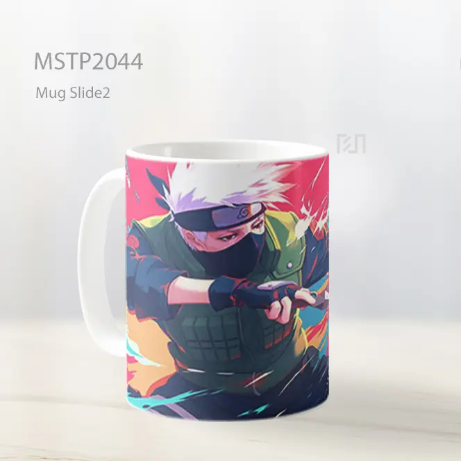 Naruto Kakashi Sikap Bertarung Mug MSTP2044 - All-side / Desain