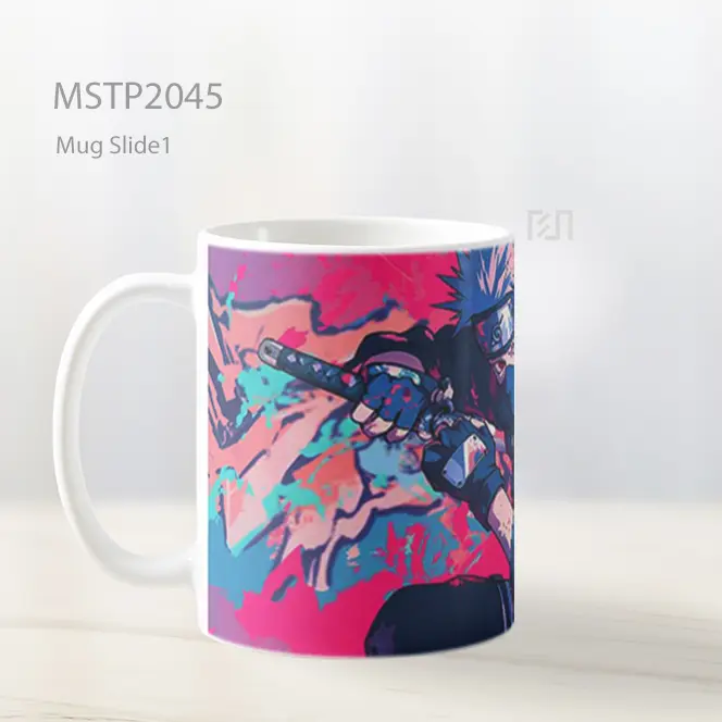 Naruto Kakashi Sikap Ninja Copy Mug MSTP2045 - All-side / Desain
