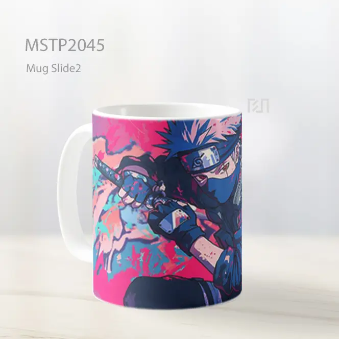 Naruto Kakashi Sikap Ninja Copy Mug MSTP2045 - All-side / Desain