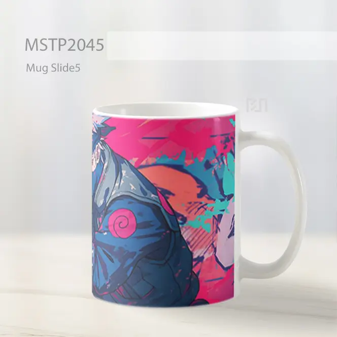 Naruto Kakashi Sikap Ninja Copy Mug MSTP2045 - All-side / Desain