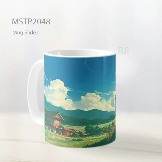 Naruto Ladang Dengan Kucing Mug MSTP2048 - All-side / Desain