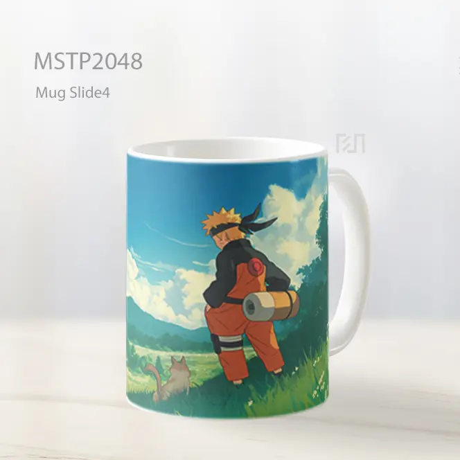 Naruto Ladang Dengan Kucing Mug MSTP2048