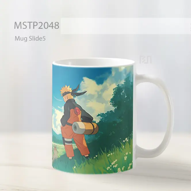 Naruto Ladang Dengan Kucing Mug MSTP2048 - All-side / Desain