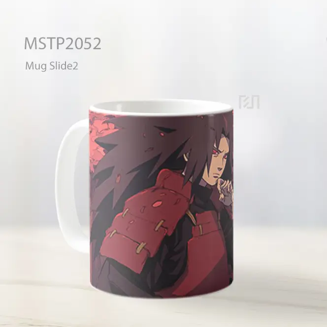 Naruto Madara Uchiha Mata Merah Mug MSTP2052 - All-side / Desain