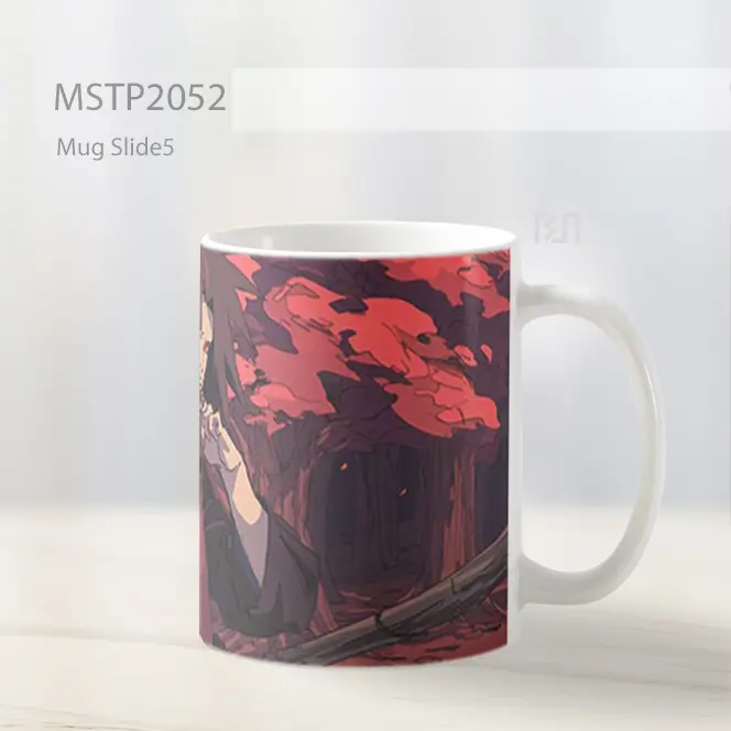 Naruto Madara Uchiha Mata Merah Mug MSTP2052 - All-side / Desain