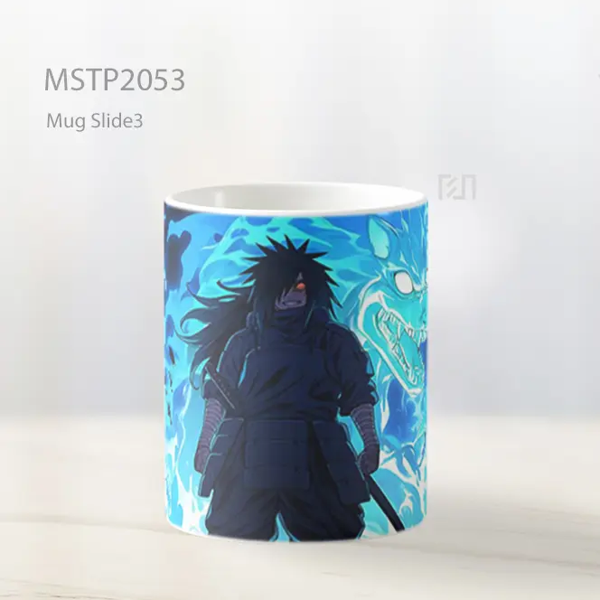 Naruto Madara Uchiha Senyum Mengancam Mug MSTP2053 - All-side / Desain