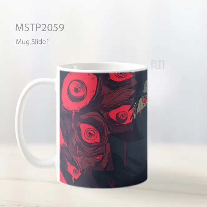 Naruto Obito Mata Merah Menakutkan Mug MSTP2059 - All-side / Desain