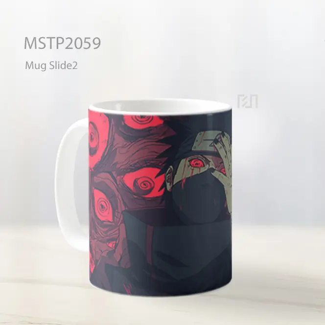 Naruto Obito Mata Merah Menakutkan Mug MSTP2059 - All-side / Desain