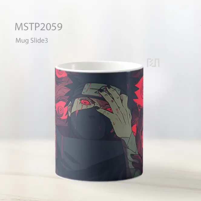 Naruto Obito Mata Merah Menakutkan Mug MSTP2059 - All-side / Desain