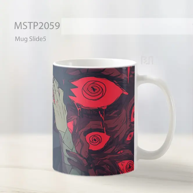 Naruto Obito Mata Merah Menakutkan Mug MSTP2059 - All-side / Desain