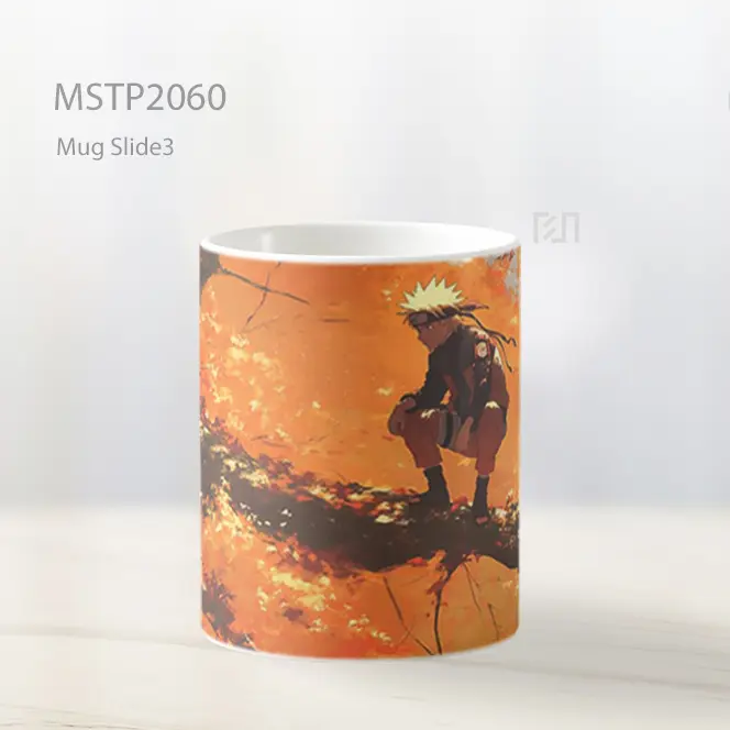 Naruto On Tree Branch Autumn Leaves Mug MSTP2060 - All-side / Desain