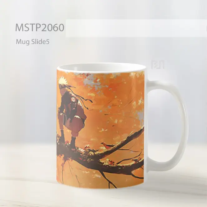 Naruto On Tree Branch Autumn Leaves Mug MSTP2060 - All-side / Desain