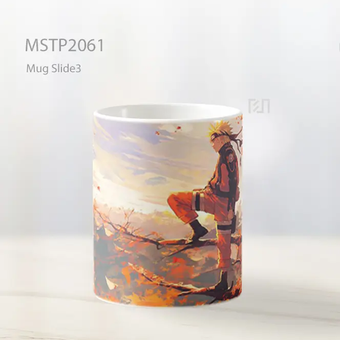 Naruto On Tree Branch Scenic Autumn Mug MSTP2061 - All-side / Desain