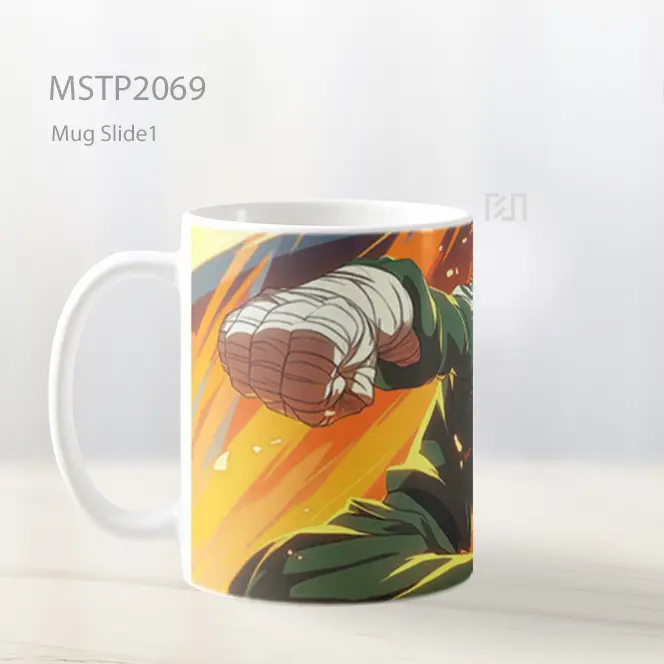 Naruto Rock Lee Tinju Membara Mug MSTP2069 - All-side / Desain