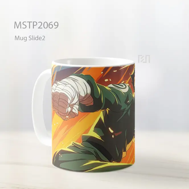 Naruto Rock Lee Tinju Membara Mug MSTP2069 - All-side / Desain