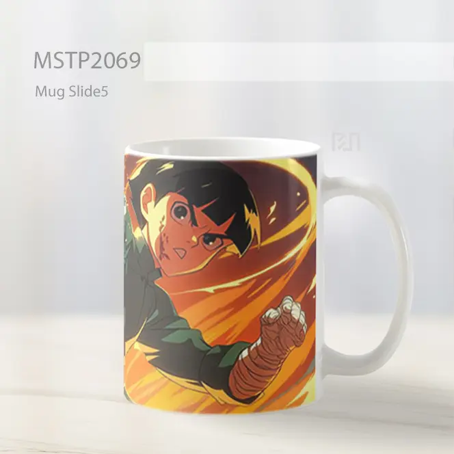Naruto Rock Lee Tinju Membara Mug MSTP2069 - All-side / Desain