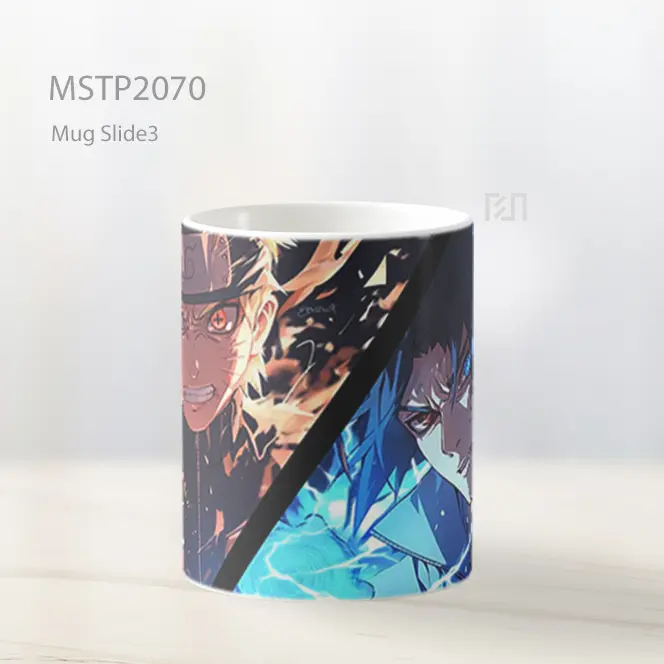 Naruto Sasuke Final Battle Sharingan Mug MSTP2070 - All-side / Desain