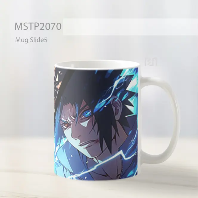 Naruto Sasuke Final Battle Sharingan Mug MSTP2070 - All-side / Desain