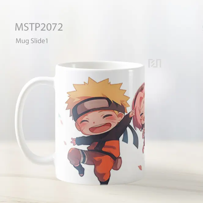 Naruto Sasuke Sakura Chibi Persahabatan Mug MSTP2072 - All-side / Desain