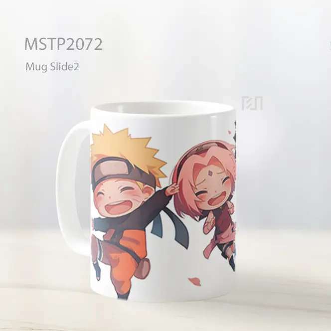 Naruto Sasuke Sakura Chibi Persahabatan Mug MSTP2072 - All-side / Desain
