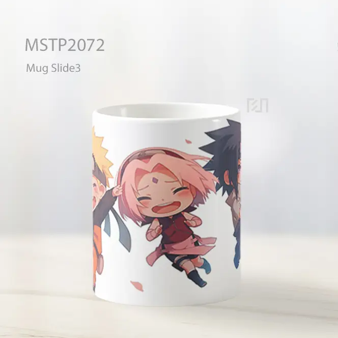 Naruto Sasuke Sakura Chibi Persahabatan Mug MSTP2072 - All-side / Desain