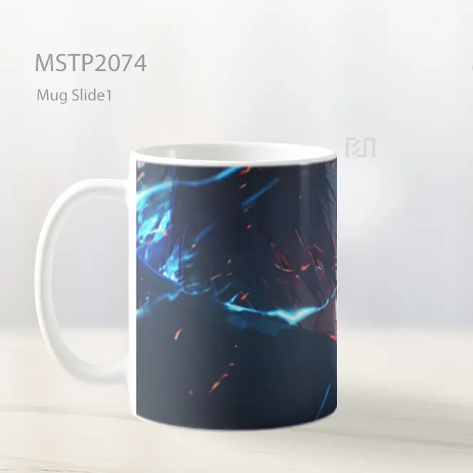 Naruto Sasuke Uchiha Amaterasu Api Mug MSTP2074 - All-side / Desain