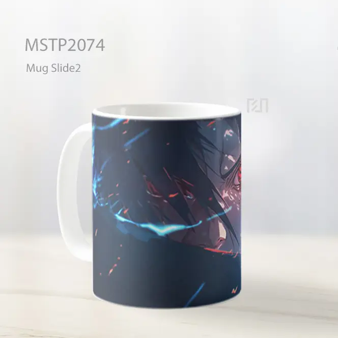 Naruto Sasuke Uchiha Amaterasu Api Mug MSTP2074 - All-side / Desain