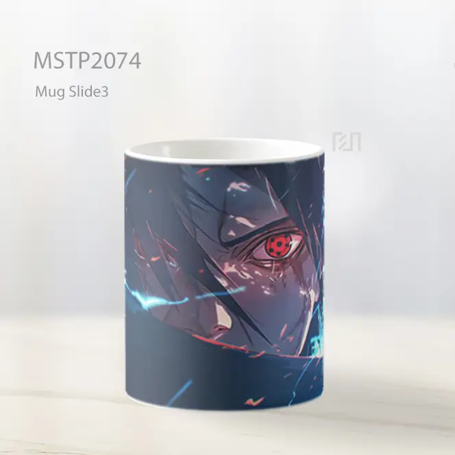 Naruto Sasuke Uchiha Amaterasu Api Mug MSTP2074 - All-side / Desain
