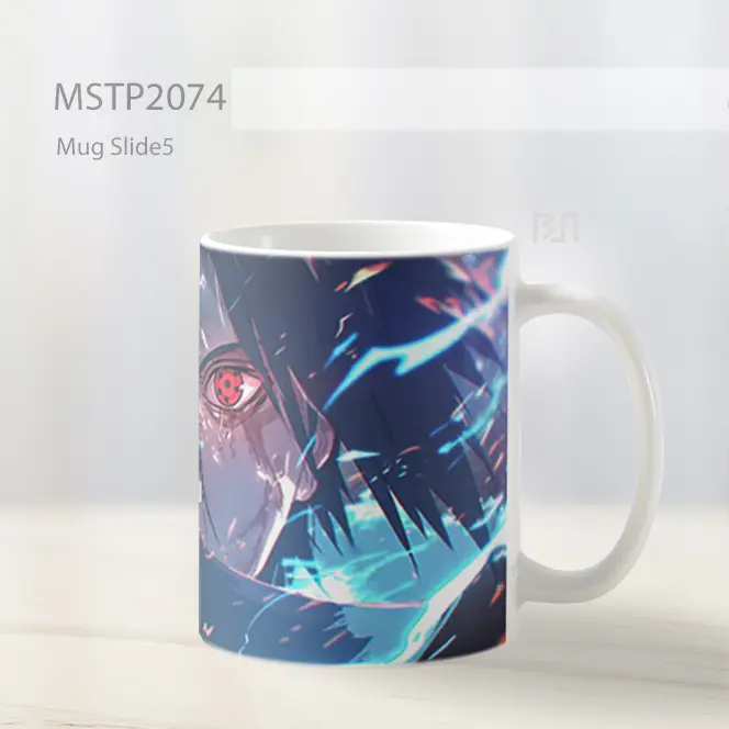 Naruto Sasuke Uchiha Amaterasu Api Mug MSTP2074 - All-side / Desain