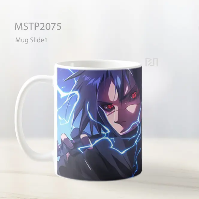 Naruto Sasuke Uchiha Dengan Chidori Mug MSTP2075 - All-side / Desain